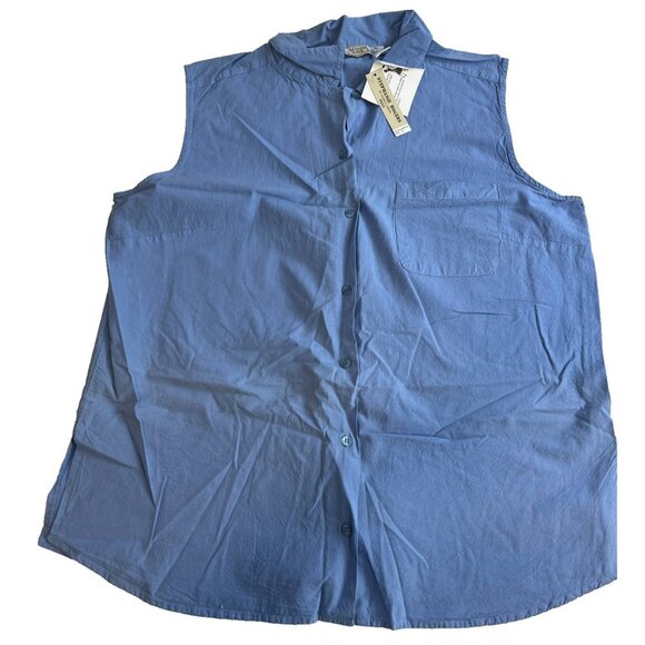 Stephanie Rogers by Fashion Trend Plus Women's Button Down Tank Top Size 3X - Picture 1 of 11